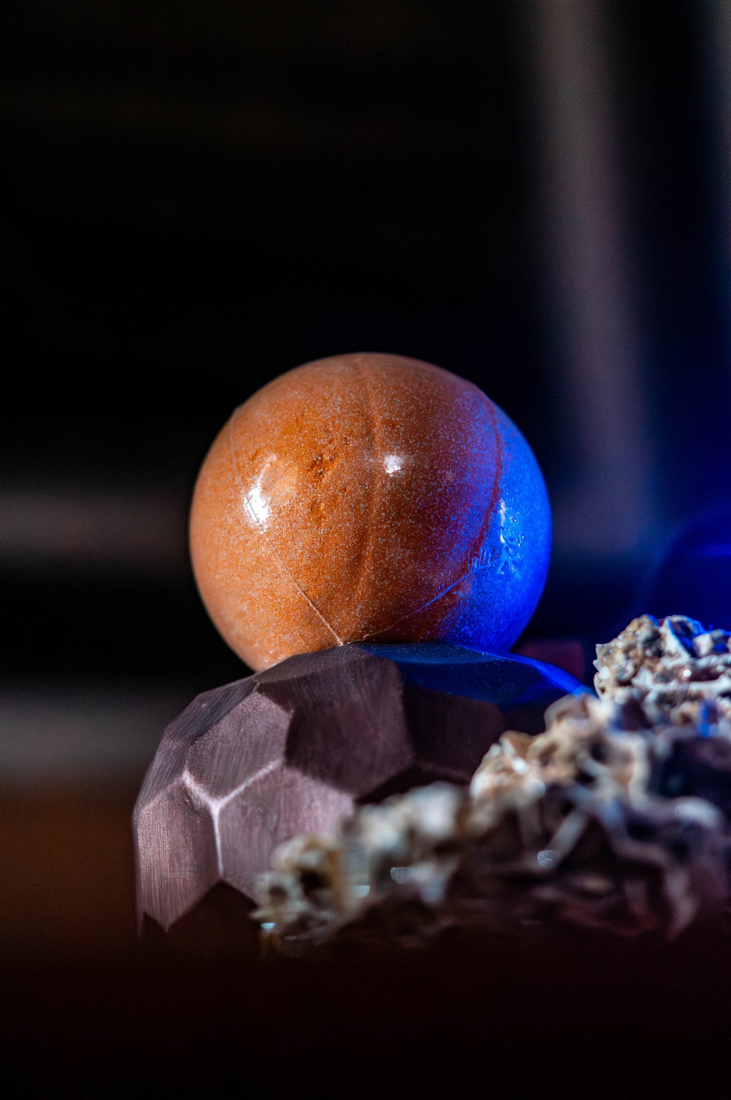 bombe de bain fluorescente